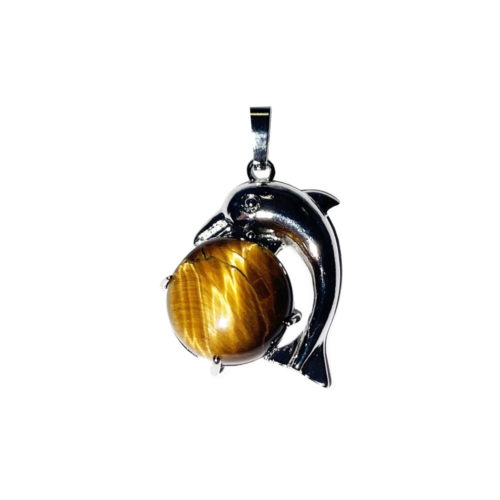 Pendentif oeil de tigre Dauphin
