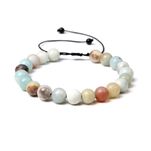 bracelet amazonite pierres boules