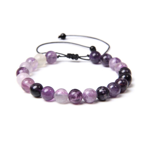 bracelet fluorite pierres boules