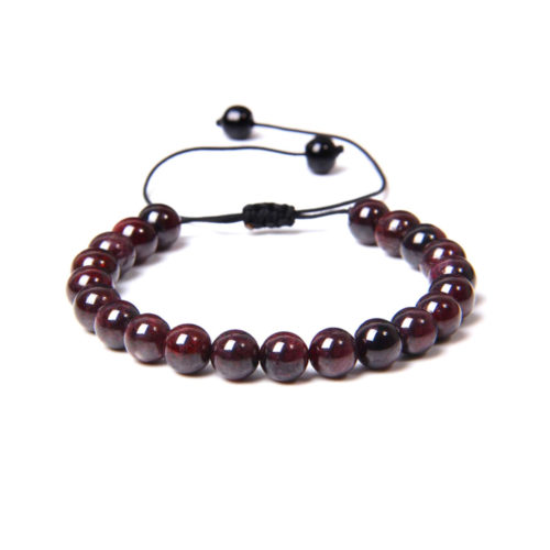 bracelet grenat rouge