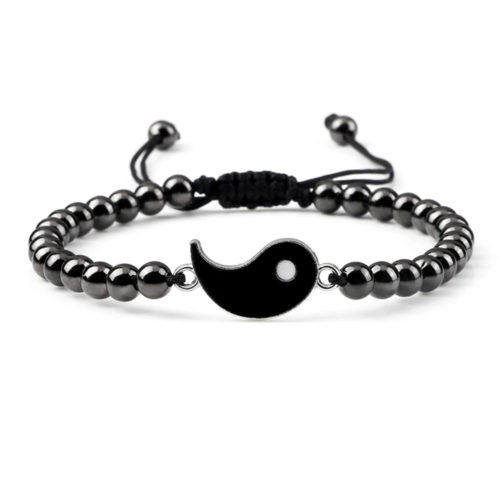 bracelet hématite yang ajustable