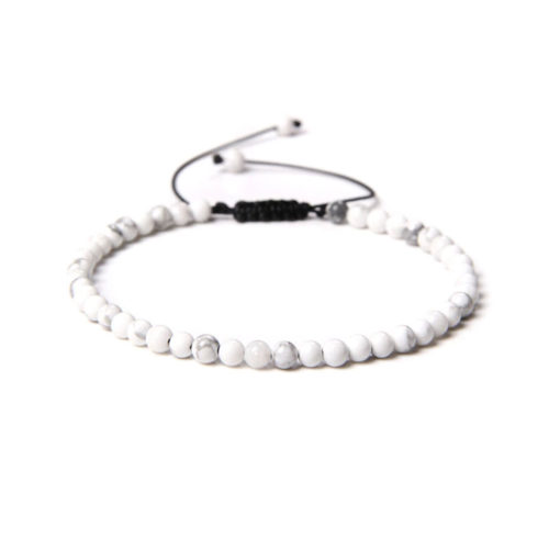 bracelet howlite pierres boules