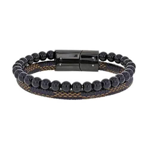 bracelet onyx pour lui
