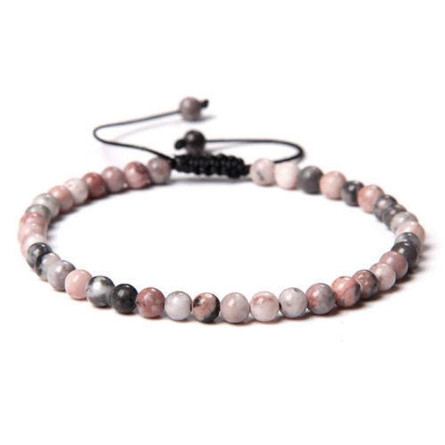 bracelet rhodonite pierres boules