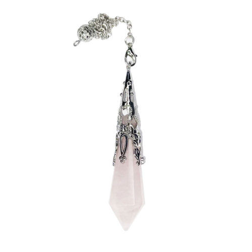 pendule quartz rose métal