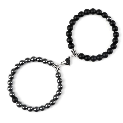 bracelets hématite onyx mat