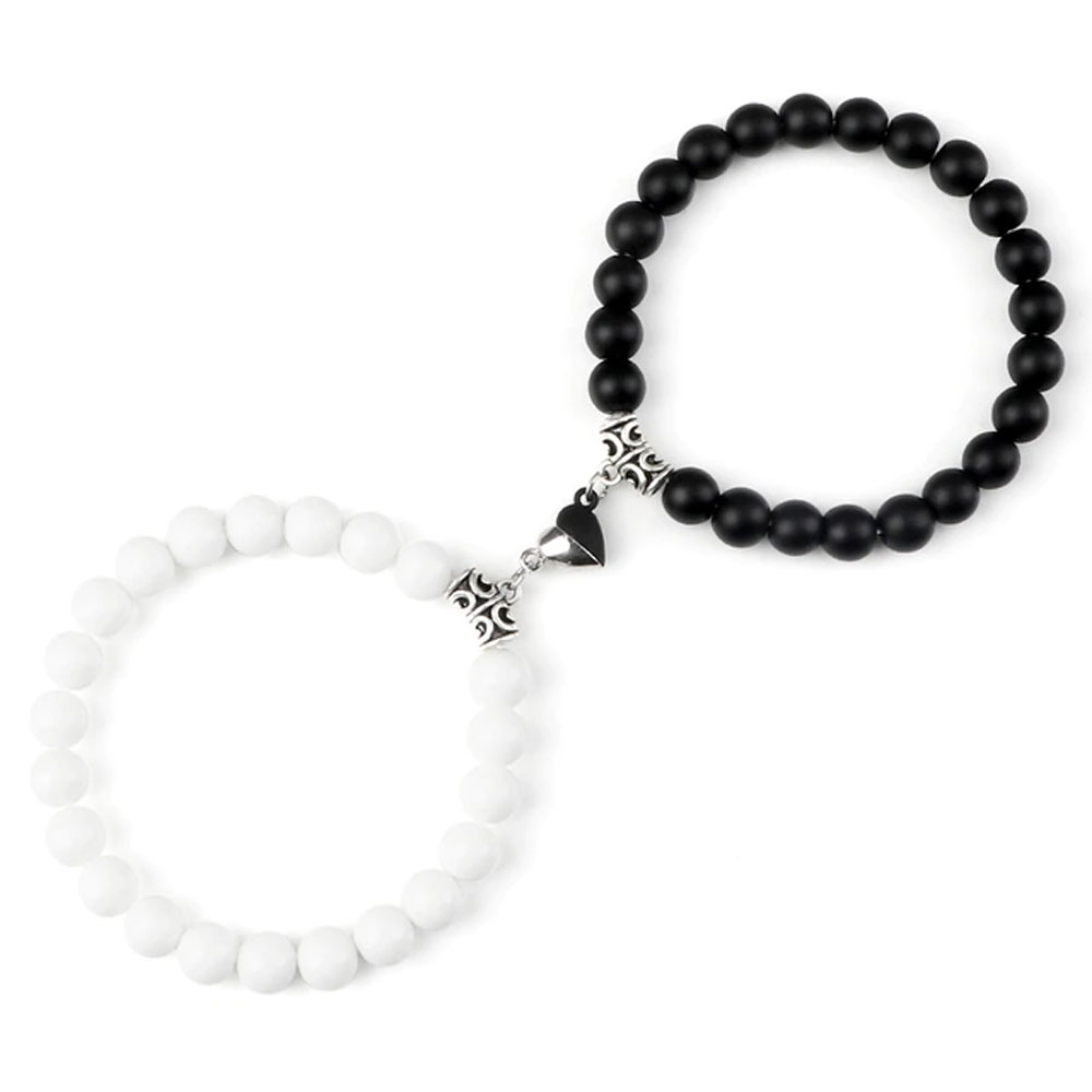 bracelets-de-couple-coeur-yin-yang-onyx-blanc-et-noir-mat-19cm-01 bracelets onyx blanc noir mat