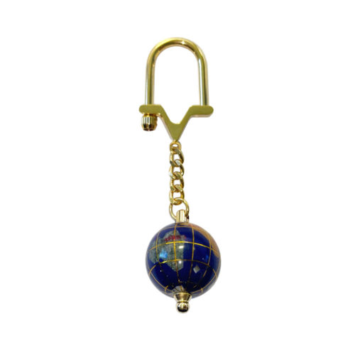 porte-clés lapis-lazuli globe