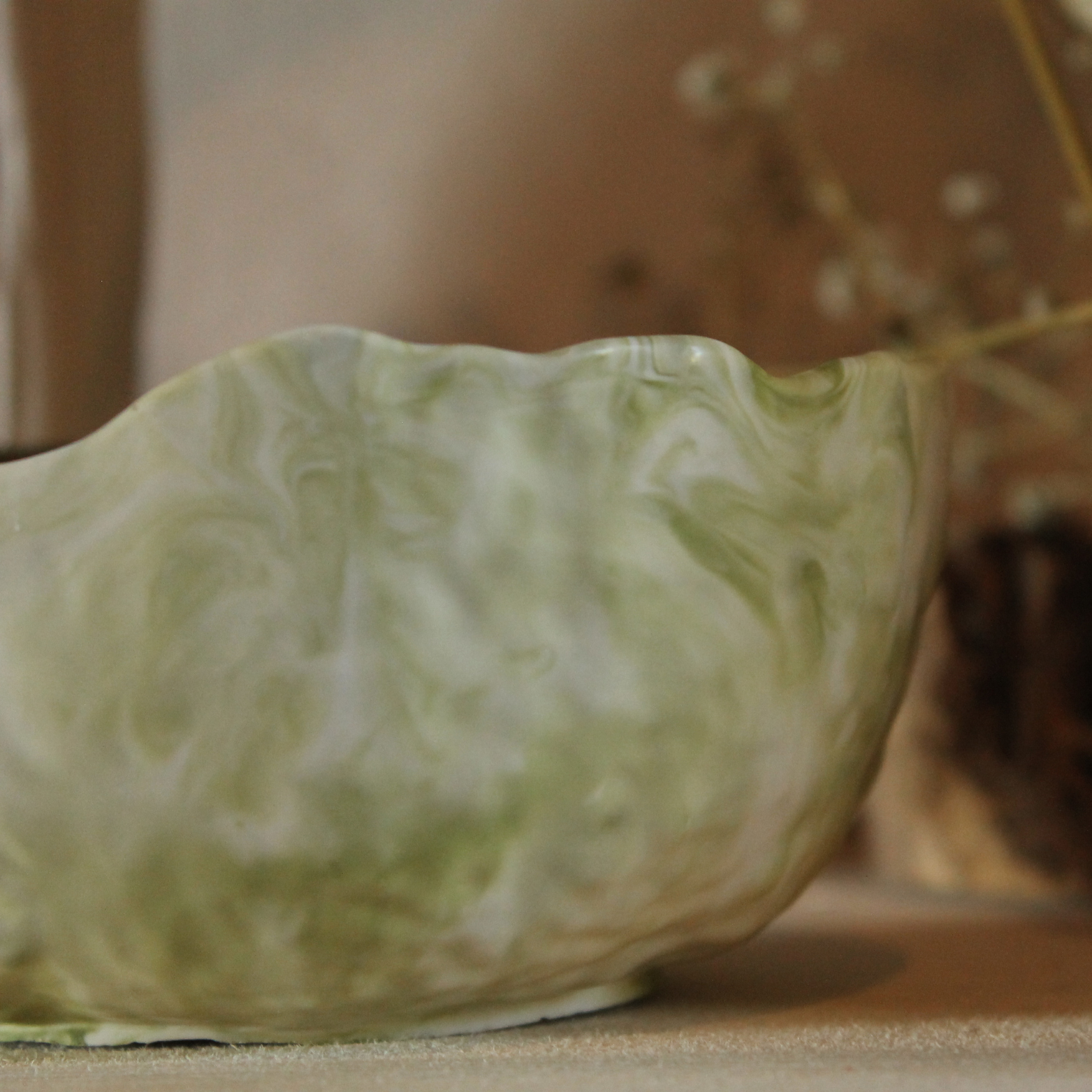 Bougie-parfumee-bol-vert-marbre