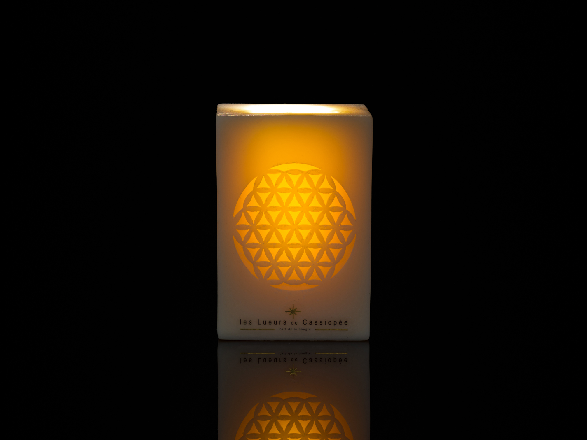 Etincelante Fleur de vie allumée