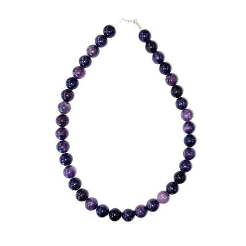 collier tourmaline rose pierres boules